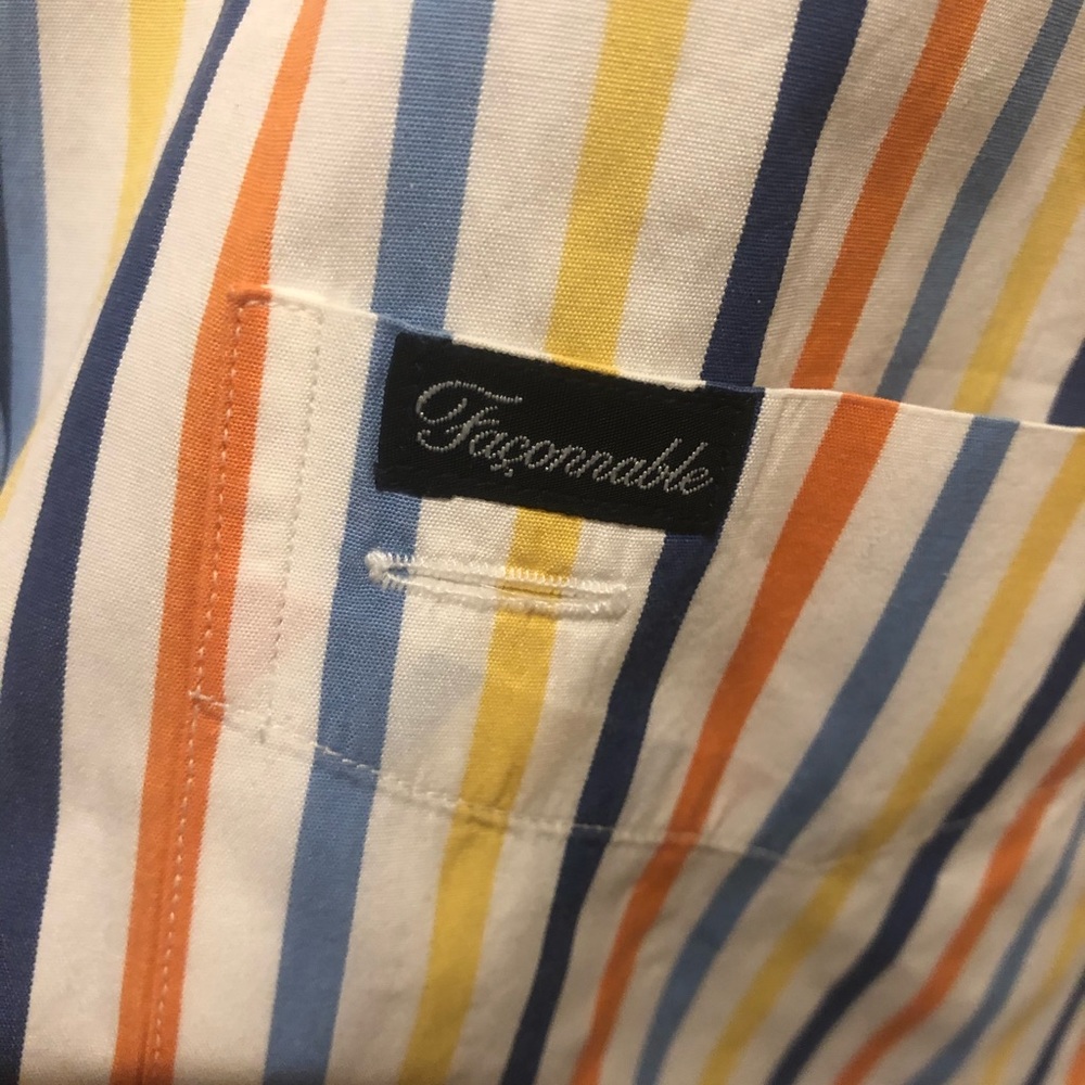 Faconnable shirt sleeve striped shirt - Picture 4 of 5